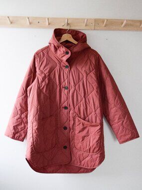Old Navy quilted liner coat with hood